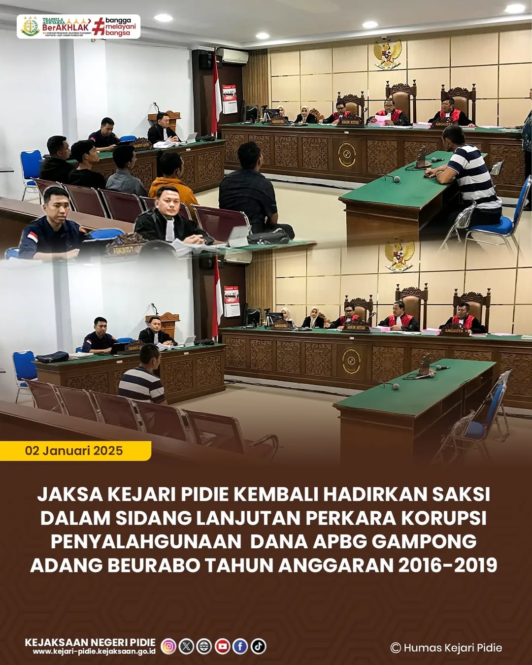 Sidang Lanjutan Kasus Korupsi APBG Gampong Adang Beurabo: Jaksa Hadirkan Saksi 1 h9CCdfTPzlwQPTwRhClHRGfMHELW4fAZjjGNDZTZ