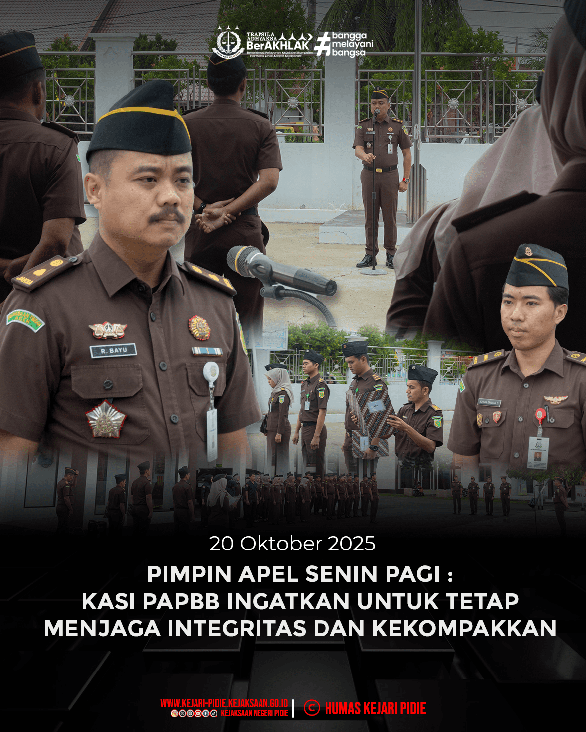 Kasi PAPBB Pimpin Apel Senin Pagi 1 Feed 20.1 Okt 2025