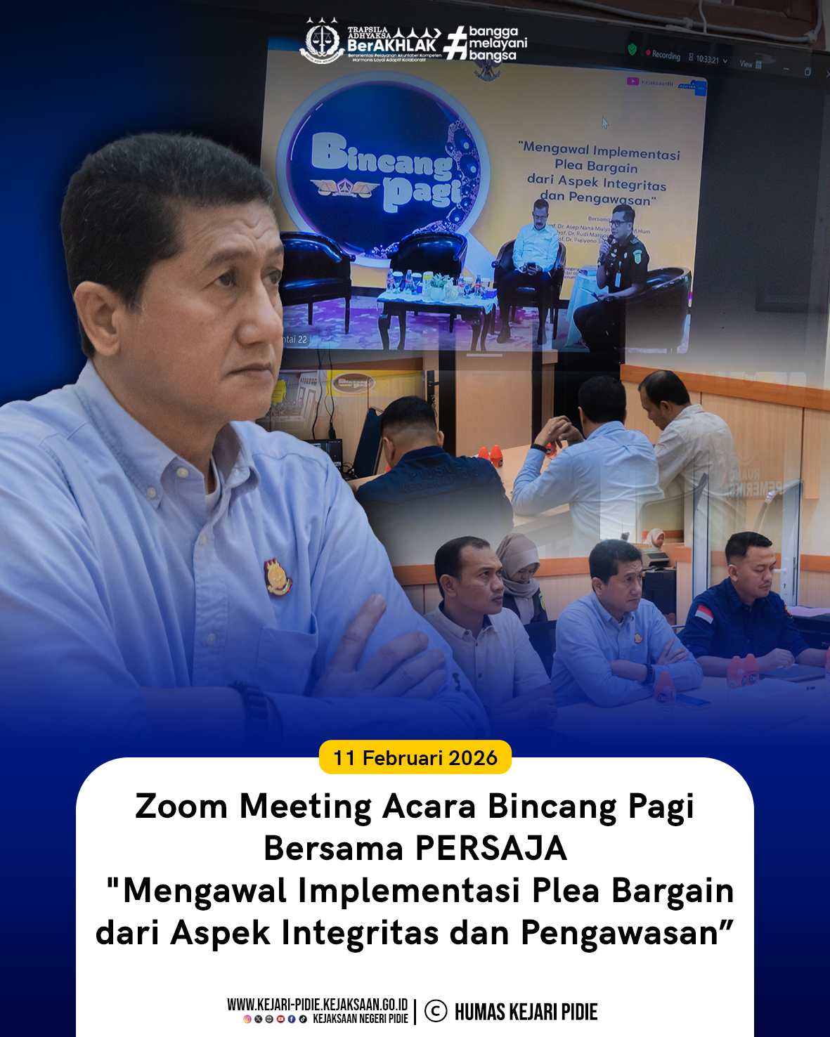 Zoom Meeting Acara Bincang Pagi Bersama PERSAJA 1 Feed 11.2 Feb 2026
