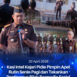 Kasi Intel Kejari Pidie Pimpin Apel Senin Pagi dan tekankan Pentingnya Bijak Bermedia Sosial