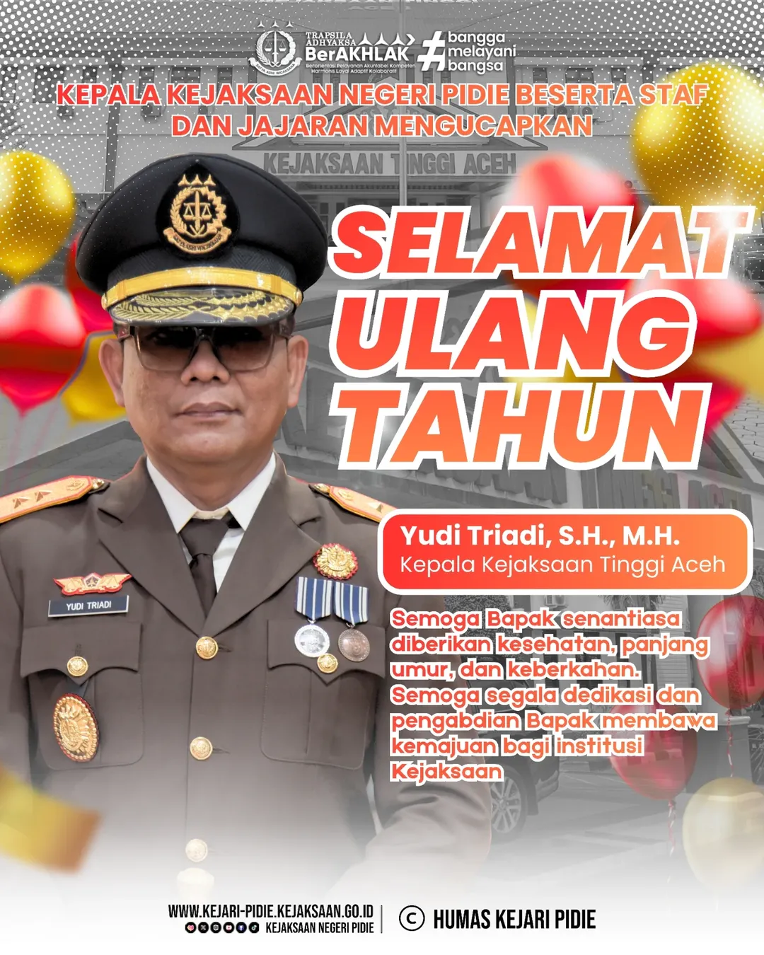 Selamat ulang tahun kepada Kepala Kejaksaan Tinggi (Kajati) Aceh, Bapak Yudi Triadi, S.H. 1 SnapInsta.to 657839399 18201024052344261 4572652519931063622 n