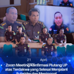Kepala Seksi Tindak Pidana Khusus dan Kasubbagbin Kejari Pidie Ikuti Zoom Meeting Konfirmasi Piutang Uang Pengganti