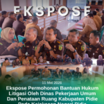 Ekspose Permohonan pendampingan hukum yang diajukan oleh Dinas PUPR Kabupaten Pidie kepada Bidang Perdata dan Tata Usaha Negara (Datun) Kejaksaan Negeri Pidie