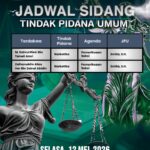 Agenda Tindak Pidana Umum – Selasa, 12 Mei 2026