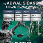 Agenda Tindak Pidana Umum – Selasa, 05 Mei 2026
