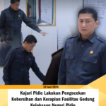 Kajari Pidie Lakukan Peninjauan Dan Pengecekan Kebersihan Kantor Kejari Pidie