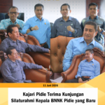 Kajari Pidie Terima Kunjungan Silaturahmi Kepala BNNK Pidie yang Baru Dilantik