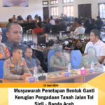 Kajari Pidie Diwakili Kasi Datun dan Kasubsi Intelijen Hadiri Musyawarah Ganti Kerugian Tol Sigli-Banda Aceh