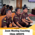 Zoom Meeting Coaching Clinic Aplikasi ARSSYS