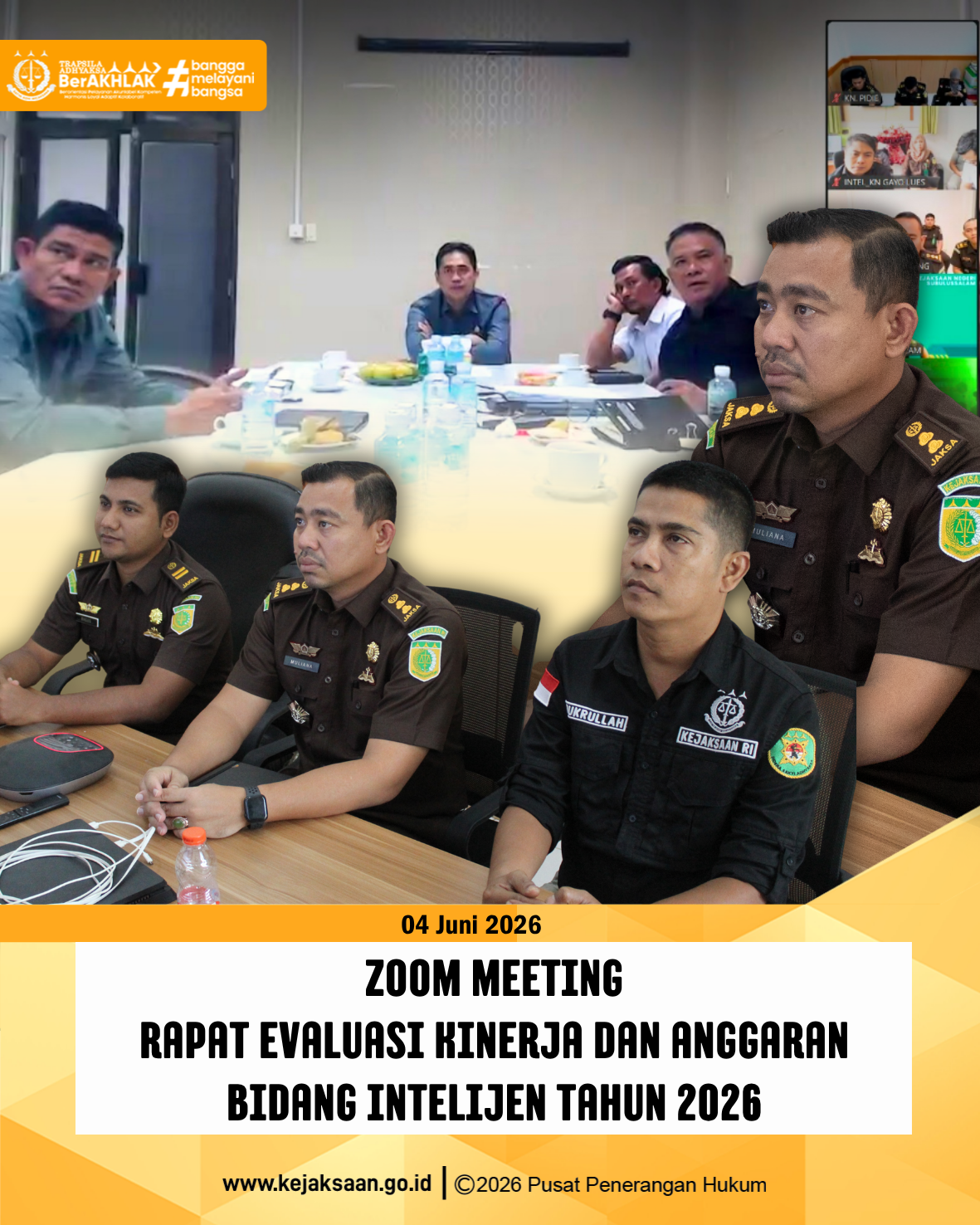 Zoom Meeting Rapat Evaluasi Kinerja dan Anggaran Bidang Intelijen Tahun 2026 1 Feed 4.2 Juni 2026