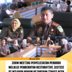 Zoom Meeting Penyelesaian Perkara Melalui Pendekatan Restoratif Justice