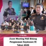 Kegiatan Focus Group Discussion (FGD) Bidang Pengawasan Kejaksaan Republik Indonesia Tahun 2026