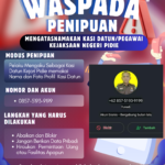 WASPADA PENIPUAN