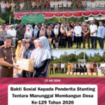 Kepala Kejaksaan Negeri Pidie Serahkan Bantuan Sosial Stunting pada Pembukaan TMMD Ke-129