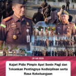 Kajari Pidie Pimpin Apel Senin Pagi