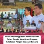 Kajari Pidie Hadiri Vicon Penyelenggaraan Panen Raya TNI