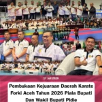Pembukaan Kejuaraan Daerah Karate Forki Aceh Tahun 2026 Piala Bupati dan Wakil Bupati Pidie